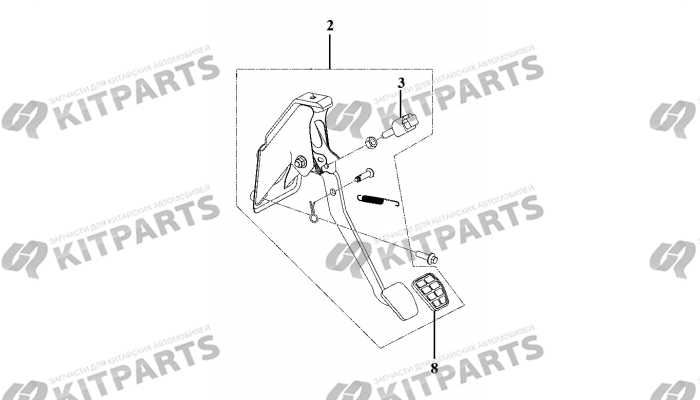 Педаль тормоза Lifan