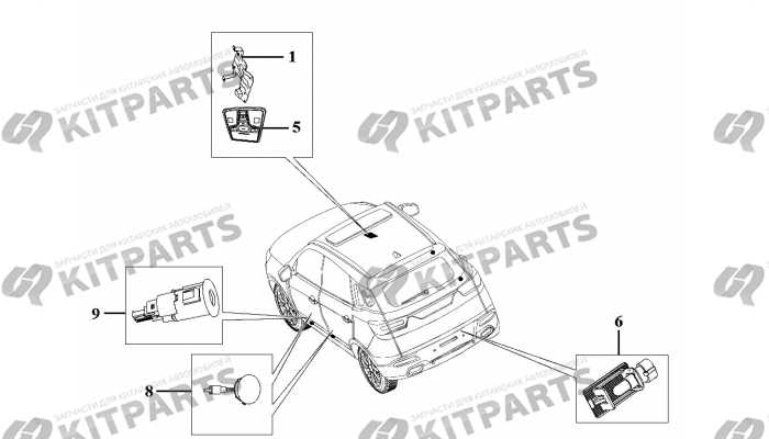 Плафон салона, подсветка Lifan X70