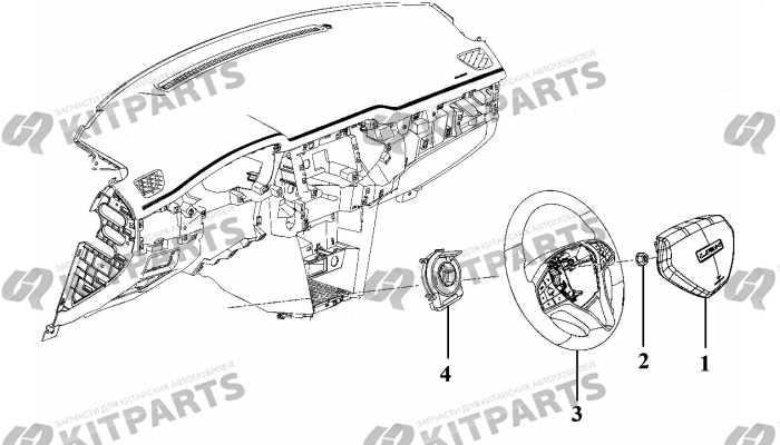 Подушка безопасности водителя Lifan