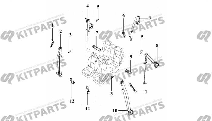 Ремни безопасности Lifan