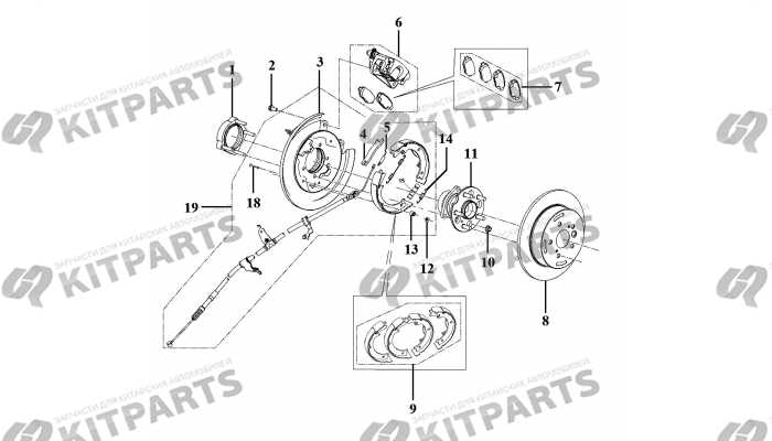 Ступица задняя, колодки задние Lifan X70