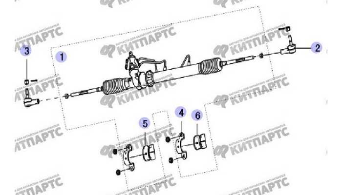 Рейка рулевая F1 (российская сборка) Great Wall Safe (SUV G5)