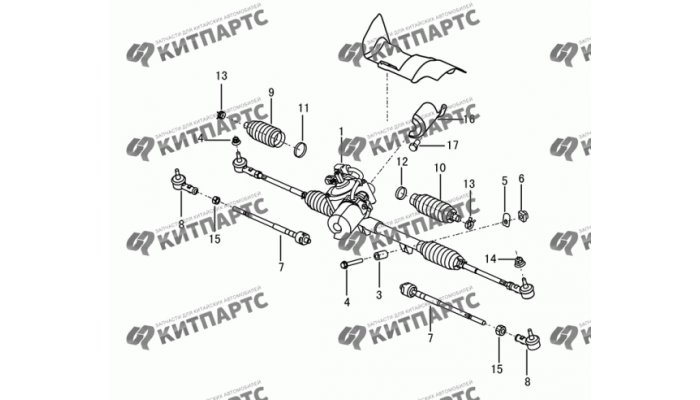 Рейка рулевая Dong Feng H30 Cross